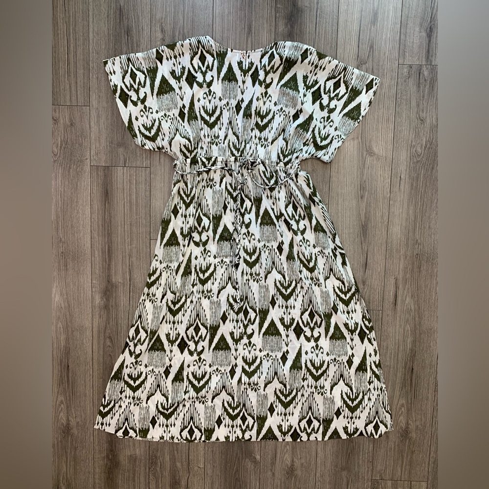 Misa Los Angeles‎ Maryam Dress Spring Ikat Green White Size Large - Picture 12 of 12